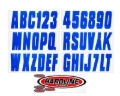 Picture of Hardline Boat Lettering Registration Kit 3 in. - 350 Blue Solid