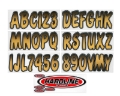 Picture of Hardline Boat Lettering Registration Kit 3 in. - 200 Beige/Black