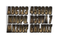 Picture of Hardline Boat Lettering Registration Kit 3 in. - 300 Beige/Black