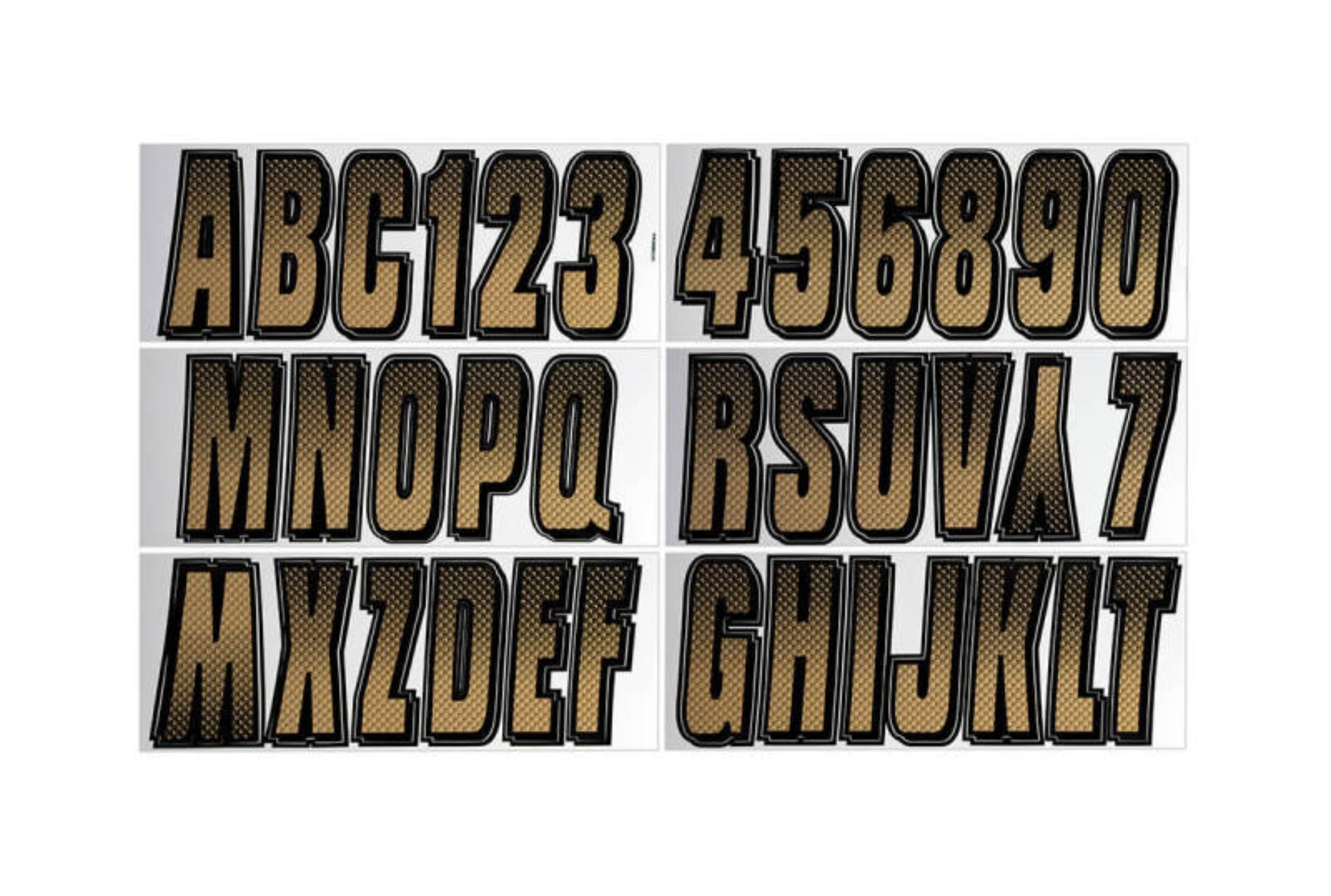 Picture of Hardline Boat Lettering Registration Kit 3 in. - 300 Beige/Black