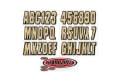 Picture of Hardline Boat Lettering Registration Kit 3 in. - 320 Beige/Black