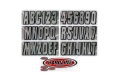 Picture of Hardline Boat Lettering Registration Kit 3 in. - 320 Chrome/Black