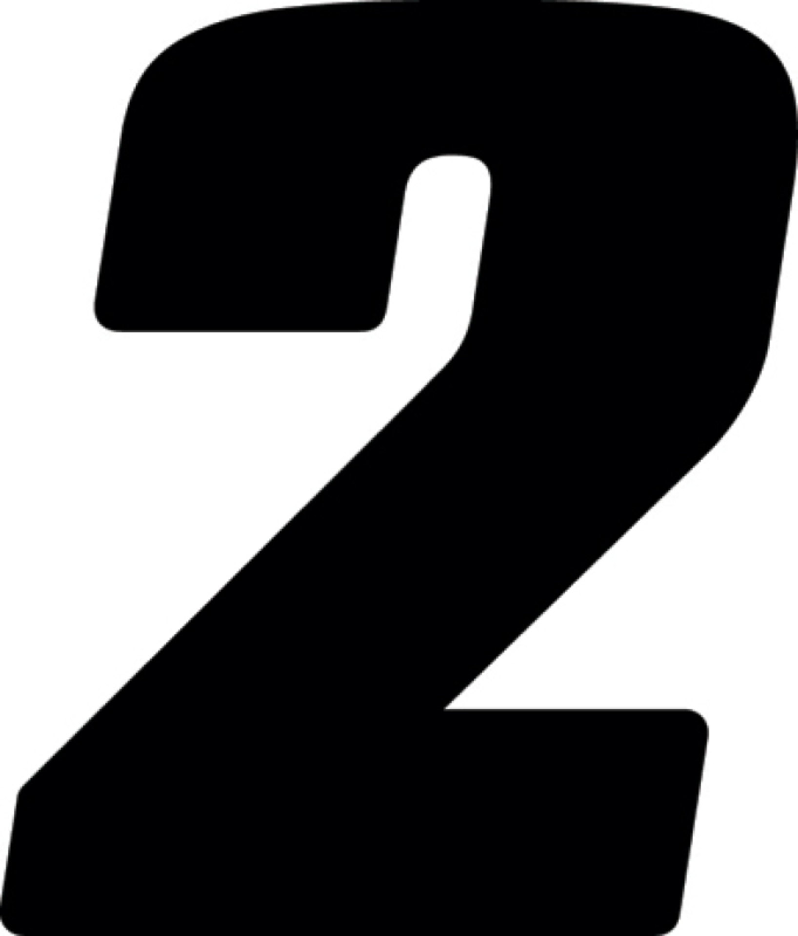 Picture of Hardline Dirt Digits 3pk 4 in. - High Gloss Number 2 - Black