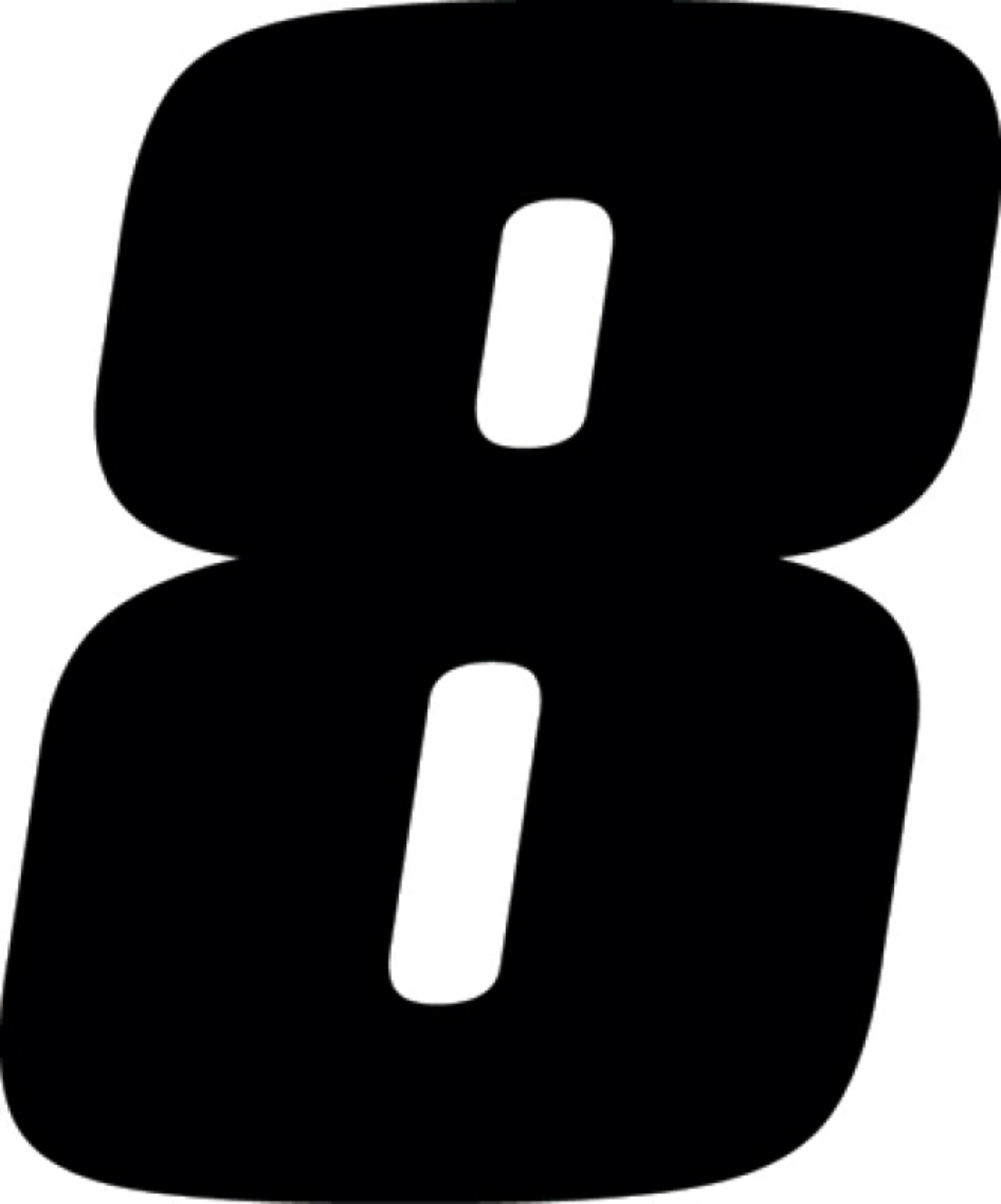 Picture of Hardline Dirt Digits 3pk 4 in. - High Gloss Number 8 - Black