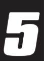 Picture of Hardline Dirt Digits 3pk 4 in. - High Gloss Number 5 - White