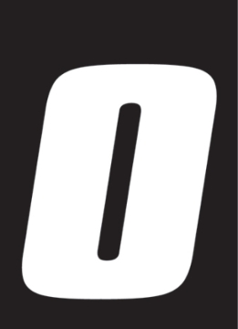 Picture of Hardline Dirt Digits 3pk 5.5 in. - High Gloss Number 0 - White