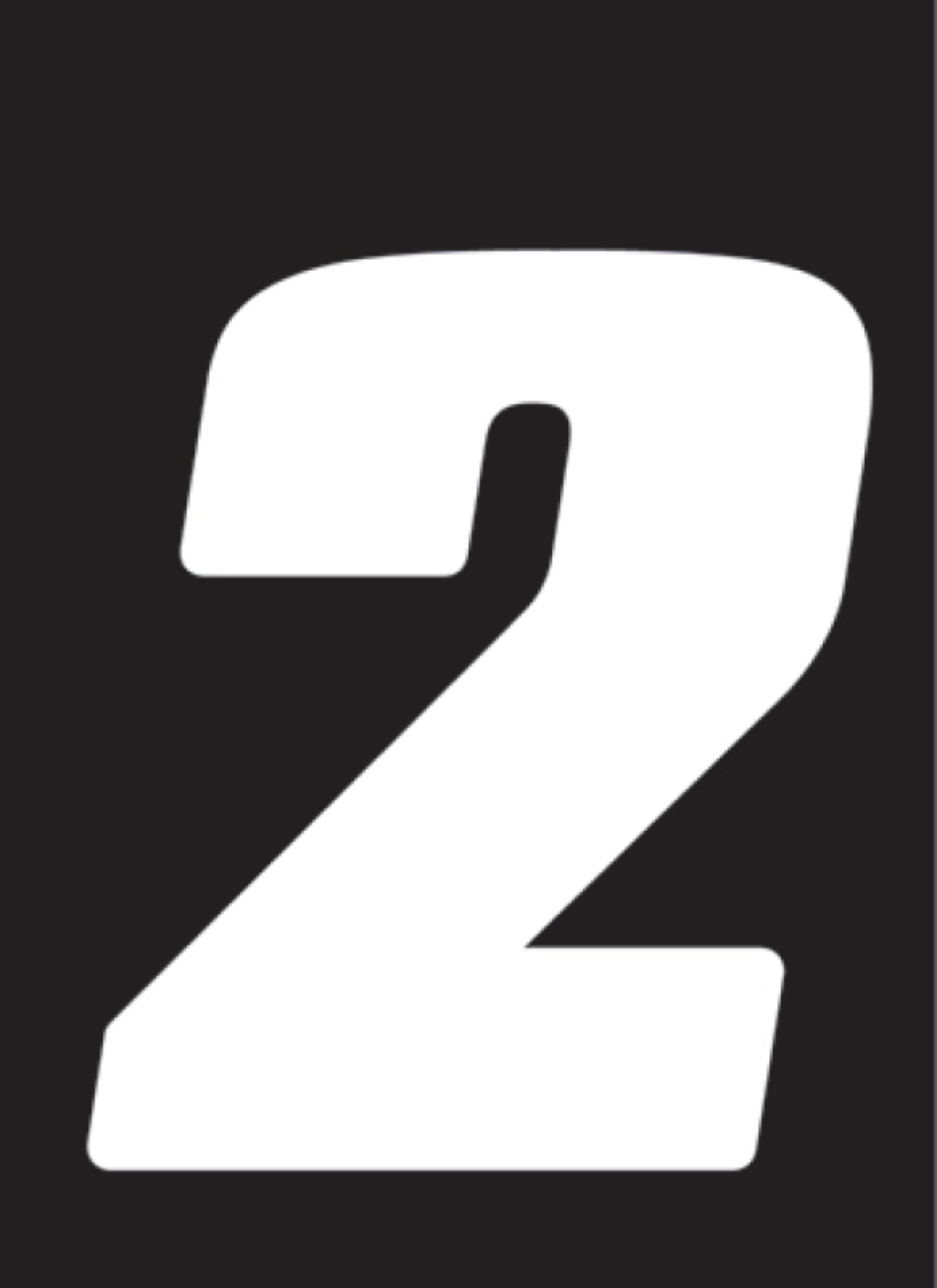 Picture of Hardline Dirt Digits 3pk 5.5 in. - High Gloss Number 2 - White