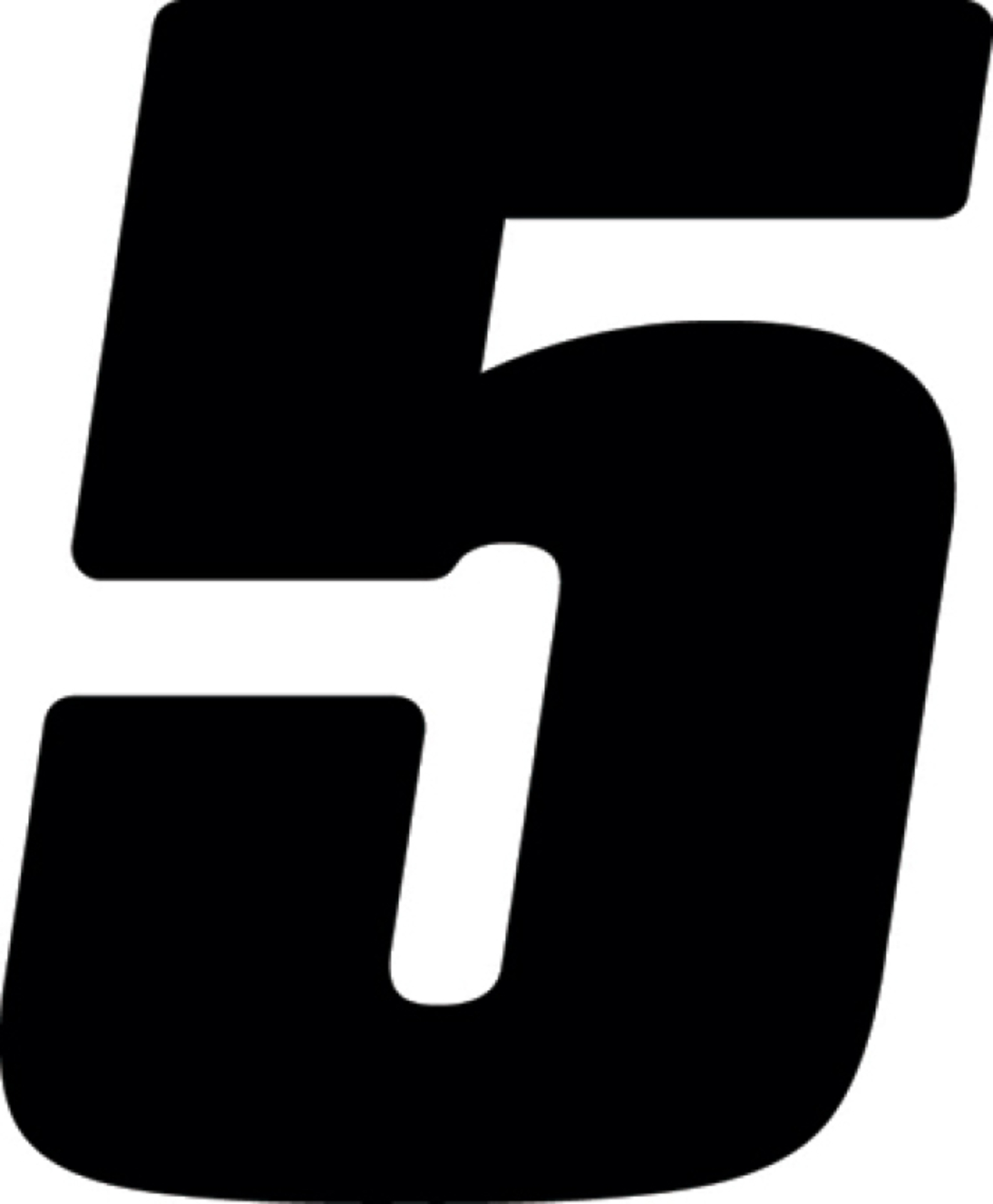 Picture of Hardline Dirt Digits 3pk 7 in. - High Gloss Number 5 - Black