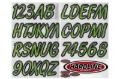 Picture of Hardline Boat Lettering Registration Kit 3 in. - 400 Kiwi Green/Black