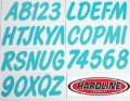 Picture of Hardline Boat Lettering Registration Kit 3 in. - 400 Mint Solid