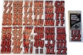Picture of Hardline Snowmobile Lettering Registration Kit 2 in. - 500 Red/Black