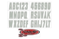 Picture of Hardline Boat Lettering Registration Kit 3 in. - 350 Silver Solid