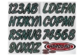 Picture of Hardline Boat Lettering Registration Kit 3 in. - 400 Forest green/Black