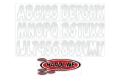 Picture of Hardline Boat Lettering Registration Kit 3 in. - 200 White/Silver