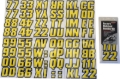 Picture of Hardline Snowmobile Lettering Registration Kit 2 in. - 500 Yellow/Black
