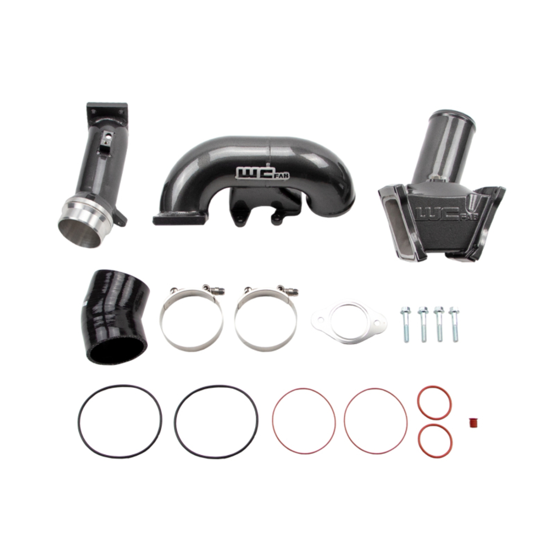 Picture of Wehrli 06-07 Chevrolet Duramax LBZ 3in. Y-Bridge Kit - Candy Red