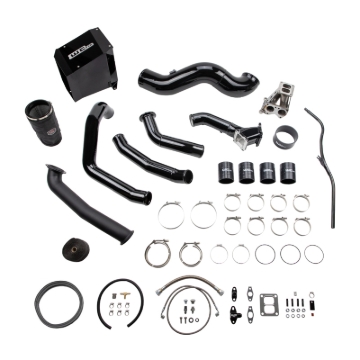 Picture of Wehrli 01-04 Duramax LB7 S400 Single Turbo Install Kit - Bronze Chrome