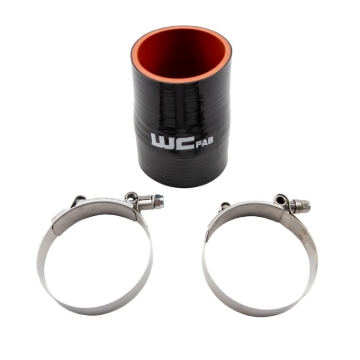 Picture of Wehrli 2.75in. x 3in. ID Straight Reducer 4.5in. Long Silicone Boot and Clamp Kit