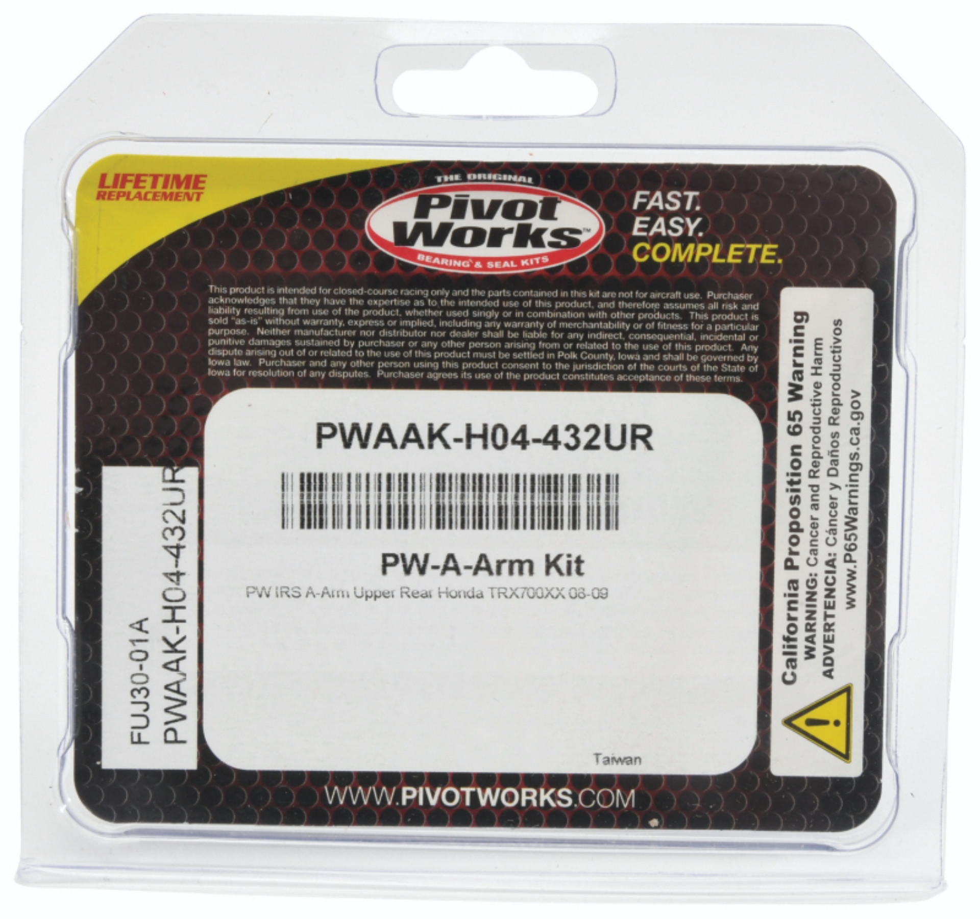 Picture of Pivot Works 08-09 Honda TRX700XX IRS Kit - Rear Upper A-Arm 1 Kit Req Per Veh