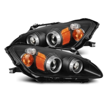 Picture of AlphaRex 99-09 Honda S2000 LUXX-Series Projector LED Headlights - Black