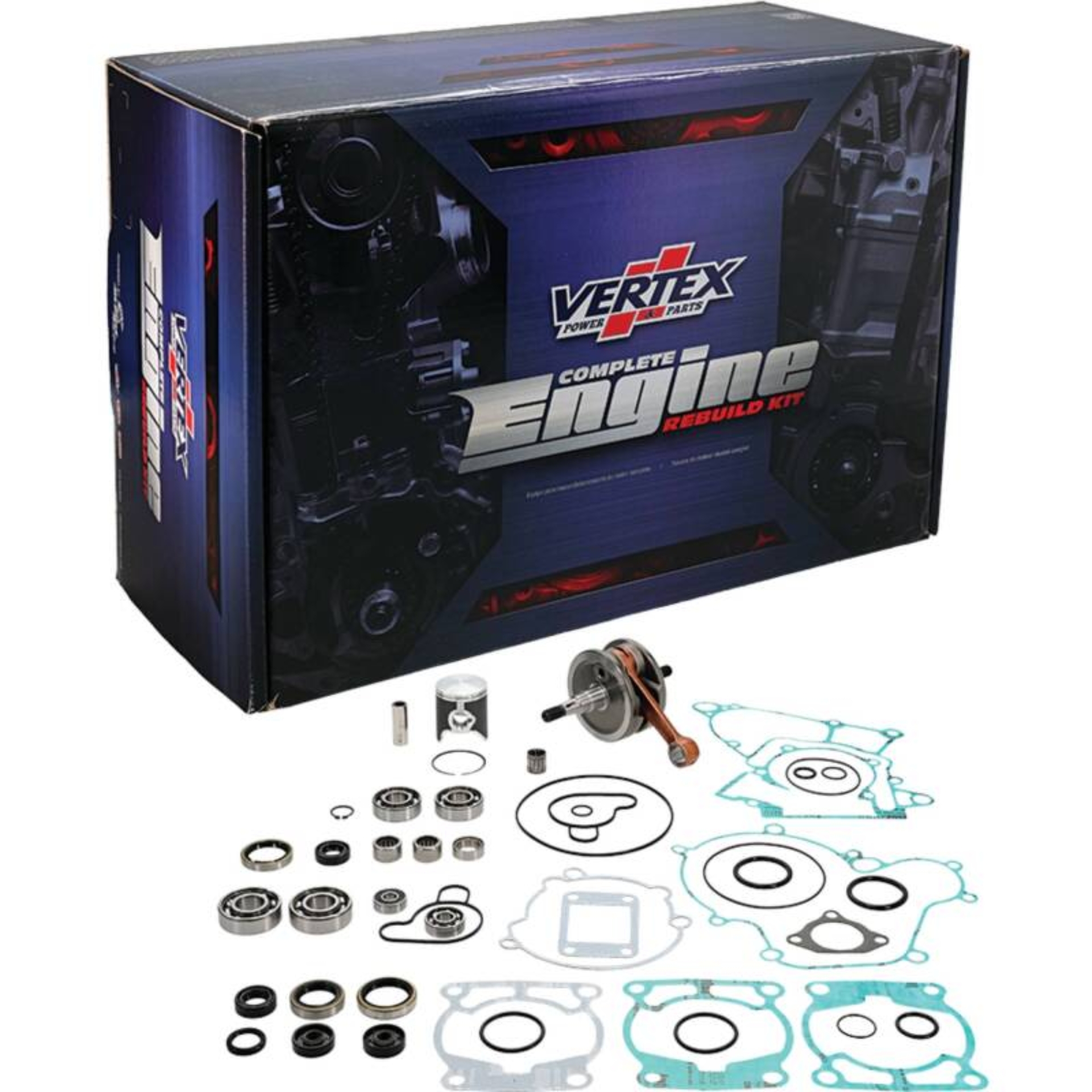 Picture of Vertex Pistons 13-23 50 SX/21-23 MC 50/17-23 TC 50 Complete Engine Rebuild Kit