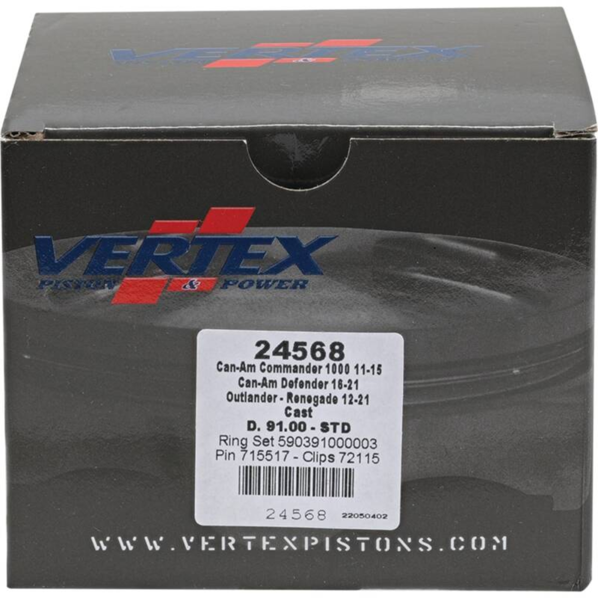 Picture of Vertex Piston 11-19 Can-Am Commander 1000 1000cc Cast Replica Piston Kit