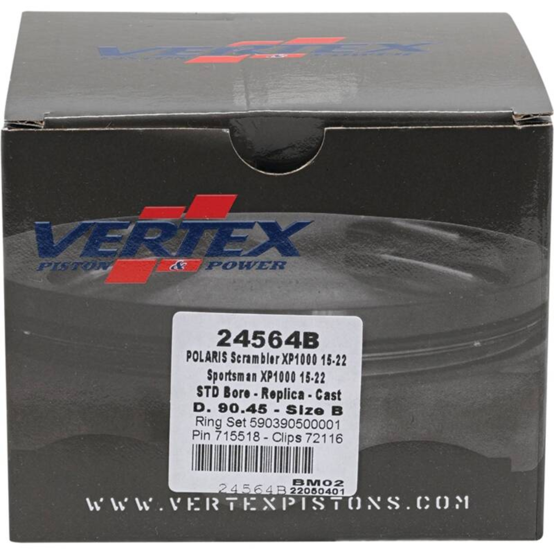 Picture of Vertex Piston 16-18 Polaris Scrambler 1000 Tractor 1000cc Cast Replica Piston Kit