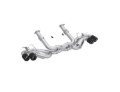 Picture of MBRP 20-24 Chevrolet Corvette C8 3in Active Cat Back Quad Split Rear Exit Exhaust w/ AFM Sims