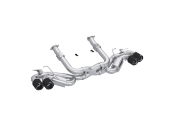 Picture of MBRP 20-24 Chevrolet Corvette C8 3in Active Cat Back Quad Split Rear Exit Exhaust w/ AFM Sims