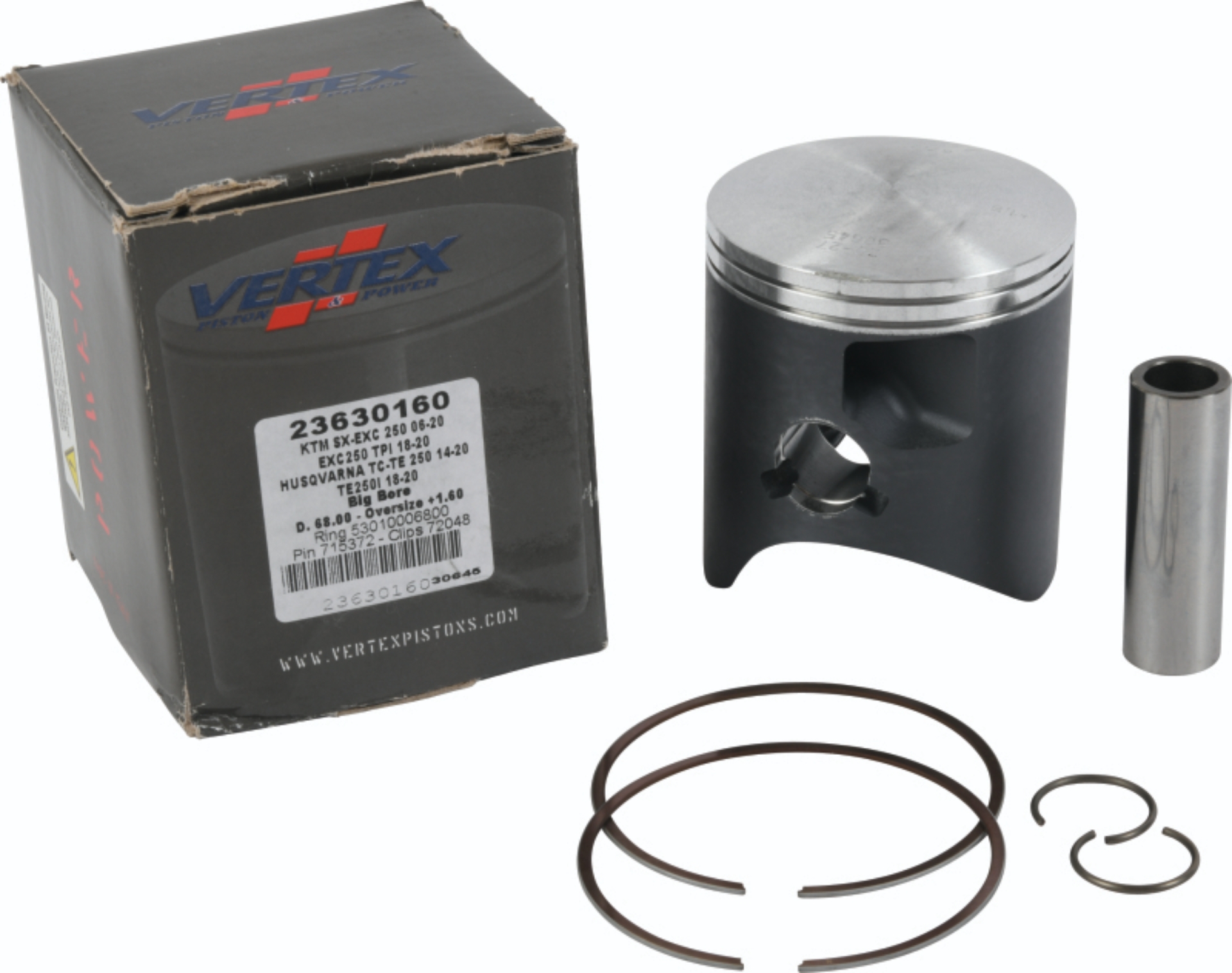 Picture of Vertex Pistons VEP Cast Big Bore Piston Kit Piston Sets - 23630160
