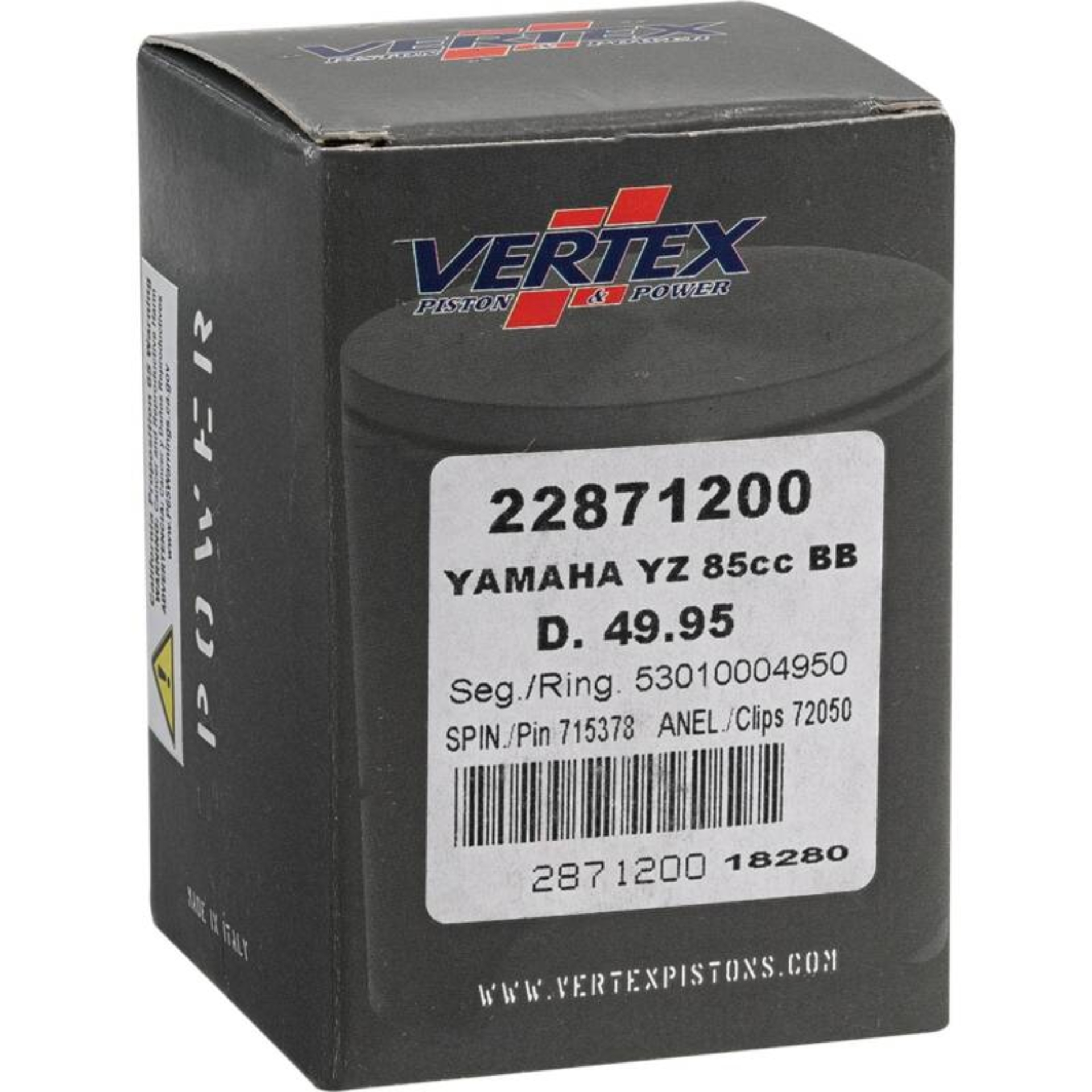 Picture of Vertex Piston 02-18 Yamaha YZ 85 85cc +2mm Cast Big Bore Piston Kit 92cc.