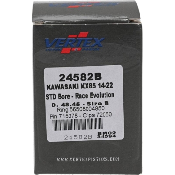 Picture of Vertex Piston 14-24 Kawasaki KX 85 85cc Cast Race Evolution Piston Kit