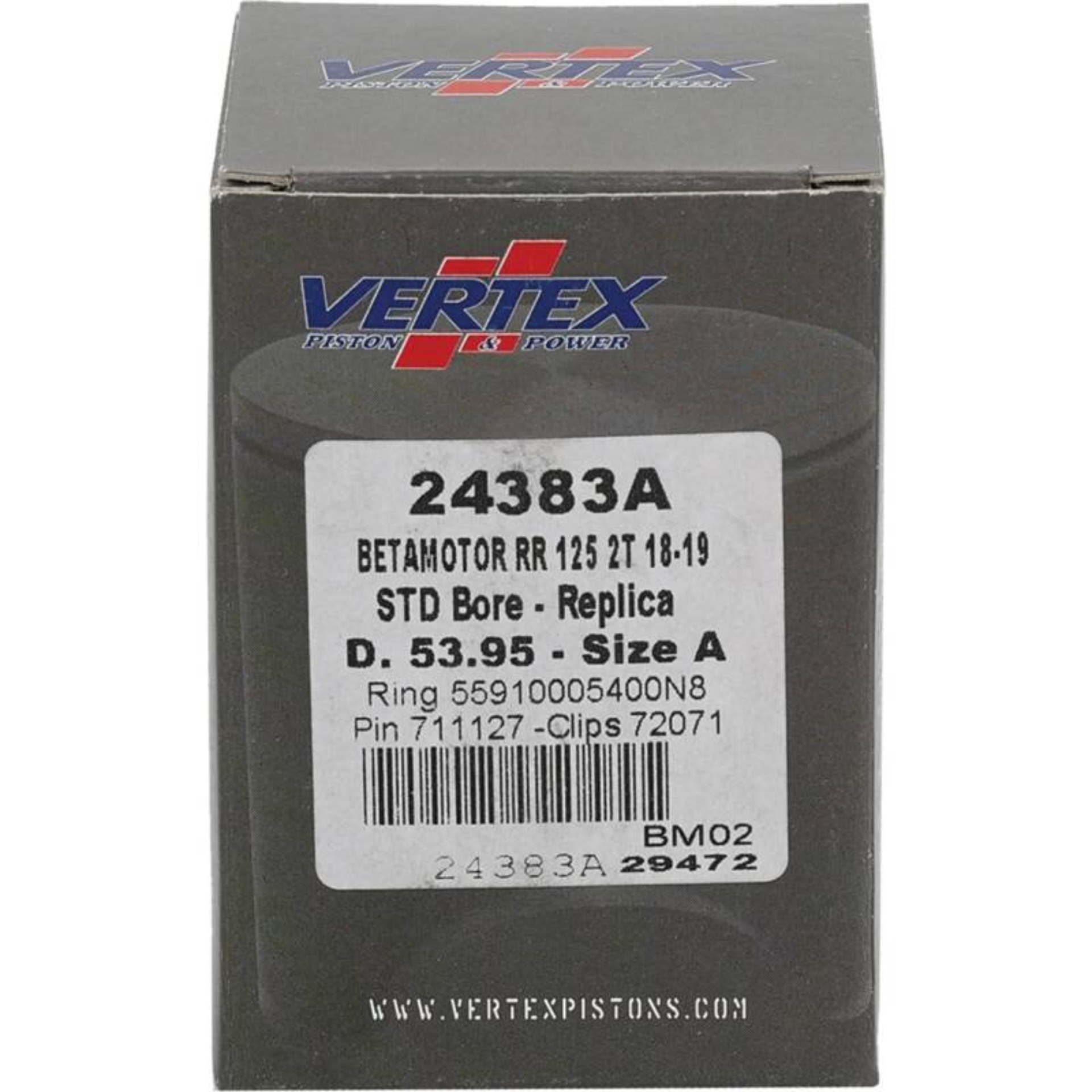 Picture of Vertex Piston 18-24 Beta RR 2T 125 125cc Cast Replica Piston Kit