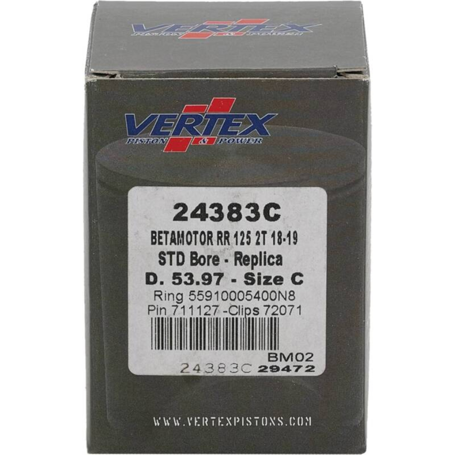Picture of Vertex Piston 18-24 Beta RR 2T 125 125cc Cast Replica Piston Kit