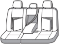 Picture of Covercraft 19-24 Chevrolet Silverado Carhartt PrecisionFit Custom Second Row Seat Covers - Blk
