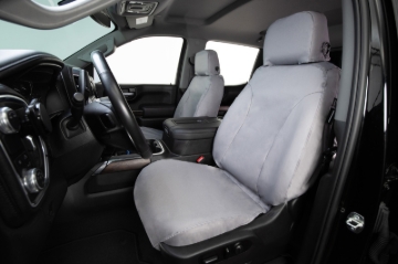 Picture of Covercraft 16-20 Ford Transit Polycotton SeatSaver Custom Front Row Seat Covers - Grey