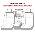 Picture of Covercraft 21-24 Ford Bronco Polycotton SeatSaver Custom Front Row Seat Covers - Charcoal