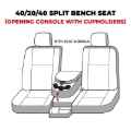 Picture of Covercraft 19-24 Dodge RAM Polycotton SeatSaver Custom Front Row Seat Covers - Charcoal