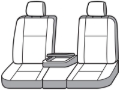 Picture of Covercraft 17-24 Dodge Ram Polycotton SeatSaver Custom Front Row Seat Covers - Grey