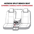 Picture of Covercraft 22-24 Dodge RAM 2500/3500 Polycotton SeatSaver Custom Front Row Seat Covers - Grey