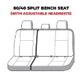 Picture of Covercraft 21-23 Chevrolet Tahoe Polycotton SeatSaver Custom Third Row Seat Covers - Charcoal