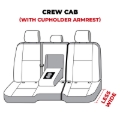 Picture of Covercraft 11-24 Dodge Ram Polycotton SeatSaver Custom Second Row Seat Covers - Grey