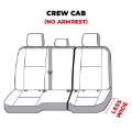 Picture of Covercraft 11-24 Dodge Ram Polycotton SeatSaver Custom Second Row Seat Covers - Grey