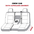 Picture of Covercraft 14 Chevrolet Silverado Polycotton SeatSaver Custom Second Row Seat Covers - Grey