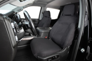 Picture of Covercraft 15-22 Chevrolet Colorado Polycotton SeatSaver Custom Second Row Seat Covers - Charcoal
