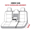 Picture of Covercraft 19-24 Dodge Ram 1500 Polycotton SeatSaver Custom Second Row Seat Covers - Charcoal