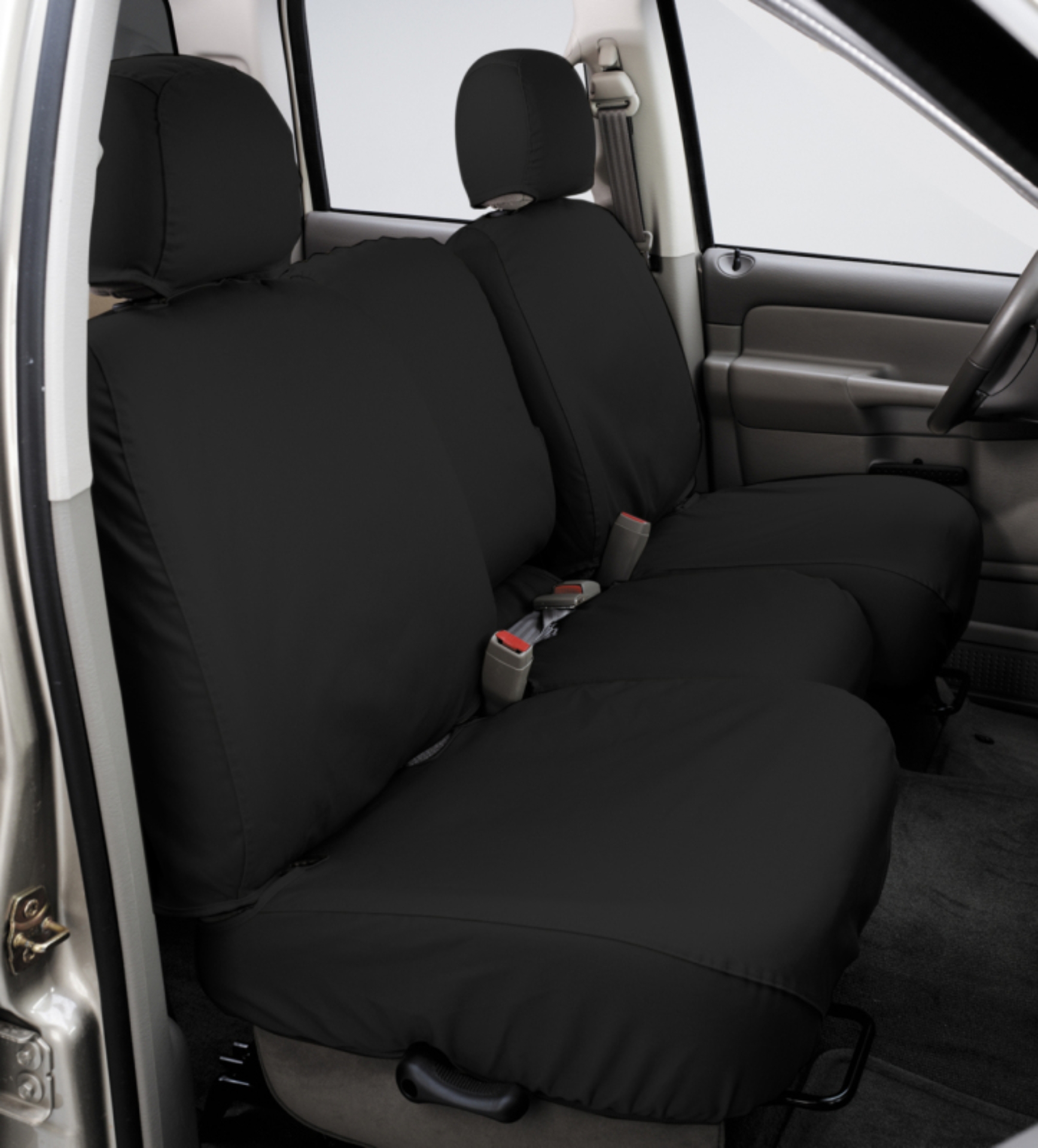 Picture of Covercraft 19-22 Ford F150 Polycotton SeatSaver Custom Second Row Seat Covers - Charcoal