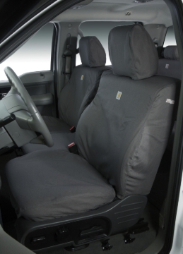 Picture of Covercraft 19-22 Ford F150 Carhartt SeatSaver Custom Second Row Seat Covers - Gravel