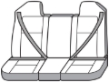Picture of Covercraft 99-02 Dodge Ram Carhartt PrecisionFit Custom Front Row Seat Covers - Gravel