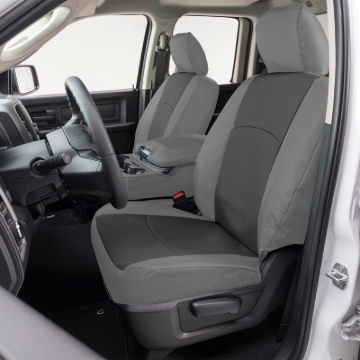Picture of Covercraft 21-24 Ford Raptor Endura PrecisionFit Custom Front Row Seat Covers - Charcoal/Silver